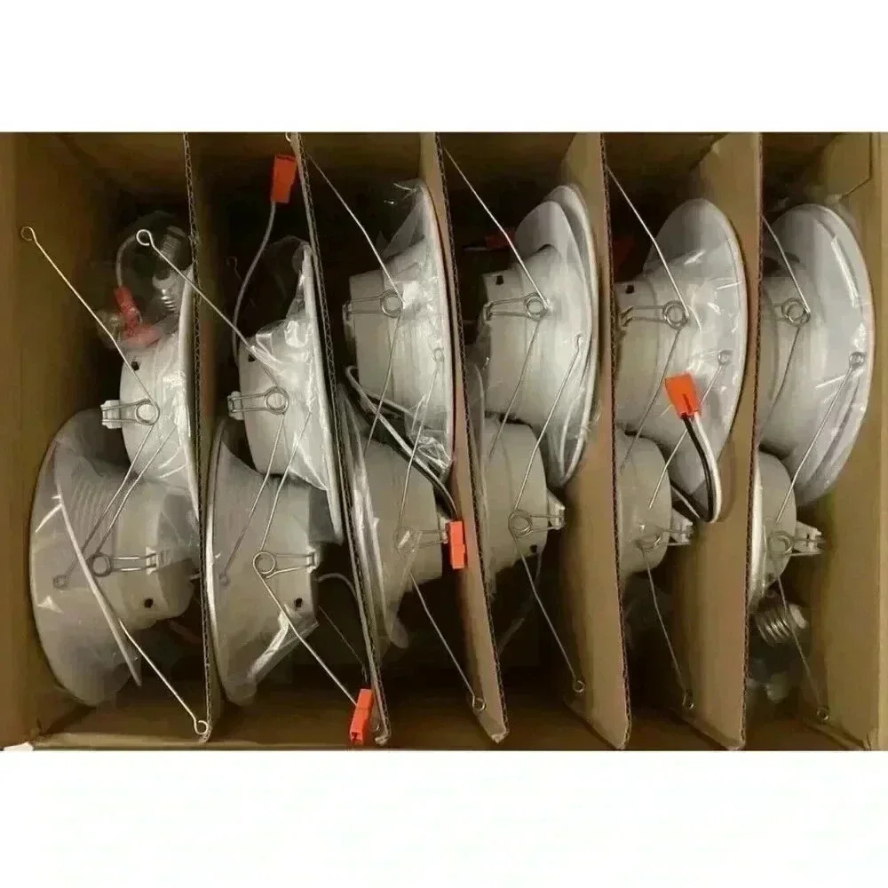 6” 5CCT Retrofit Baffle Trim Downlights 12-pack